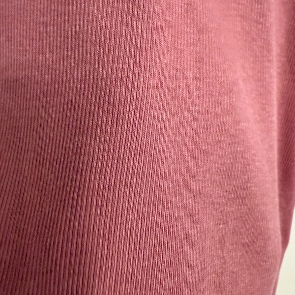 a new day Women’s Size Large Mauve Short Sleeve Crew Neck Ribbed T-Shirt Top - Picture 7 of 11
